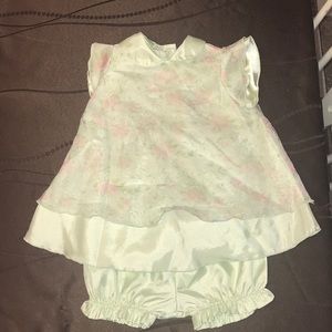 Matching dress with diaper cover